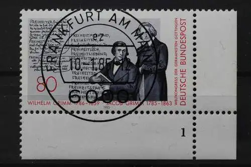 Deutschland (BRD), MiNr. 1236, Ecke rechts unten, FN 1, VS F/M, EST - 644261