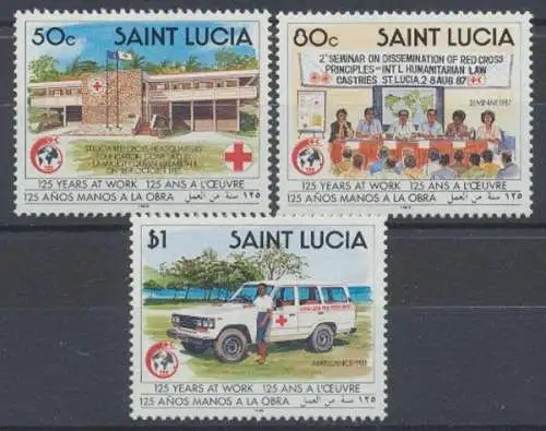 St. Lucia, MiNr. 956-958, postfrisch - 694399