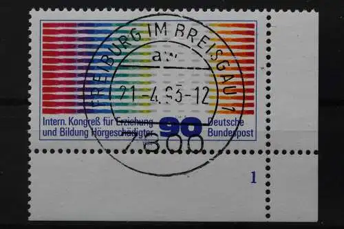 Deutschland, MiNr. 1053, Ecke re. unten, FN 1, zentrisch Freiburg, gestempelt - 644411