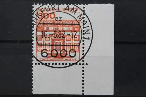 Deutschland (BRD), MiNr. 1143, Ecke rechts unten, VS F/M, EST - 644465