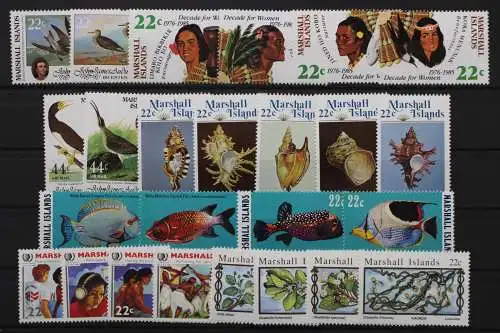 Marshall-Inseln, Partie aus 1985, Einzelmarken aus ZD, postfrisch/MNH - 644617