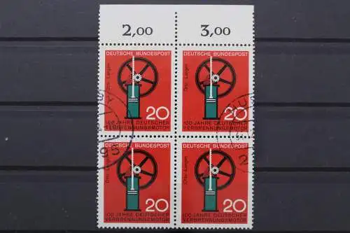 Deutschland (BRD), MiNr. 442, Viererblock, Oberrand, gestempelt - 645057