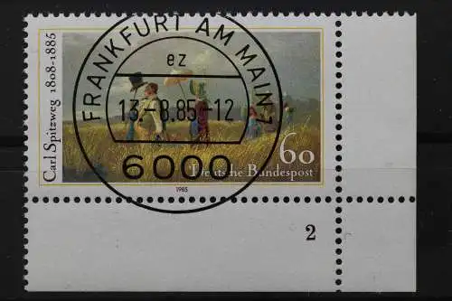 Deutschland (BRD), MiNr. 1258, Ecke rechts unten, FN 2, VS F/M, EST - 644265