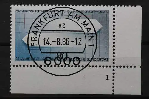 Deutschland (BRD), MiNr. 1294, Ecke rechts unten, FN 1, VS F/M, EST - 644278