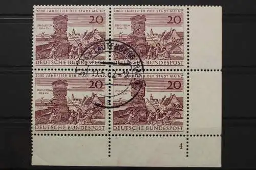 Deutschland (BRD), MiNr. 375, 4er Block, Ecke rechts unten, FN 4, EST - 645148