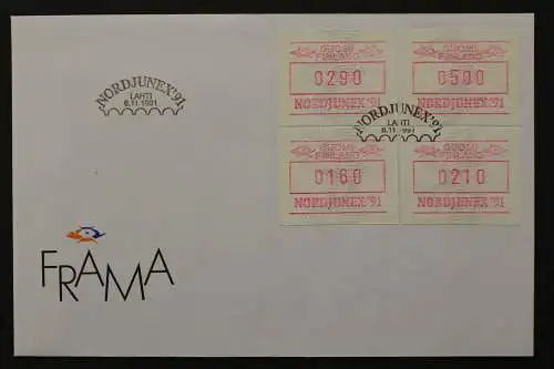 Finnland, Automaten, MiNr. 11, ESST v. 8.11.1991, FDC - 647590