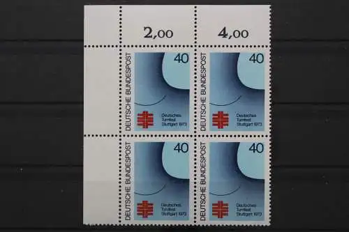 Deutschland, MiNr. 763, 4er Block, Ecke links oben, postfrisch - 645713