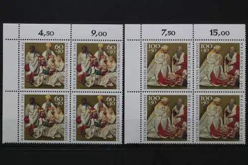 Deutschland, MiNr. 1639-1640, 4er Block, Ecke li. o., postfrisch - 645607