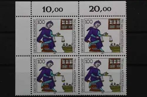 Deutschland, MiNr. 1490, 4er Block, Ecke links oben, postfrisch - 646230