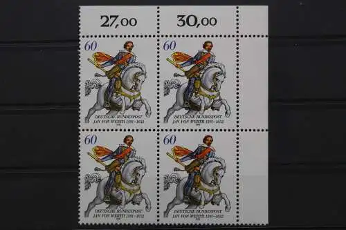 Deutschland, MiNr. 1504, 4er Block, Ecke rechts oben, postfrisch - 645688