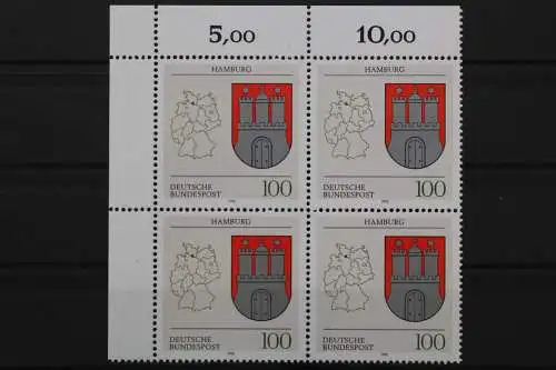 Deutschland, MiNr. 1591, 4er Block, Ecke links oben, postfrisch - 645621