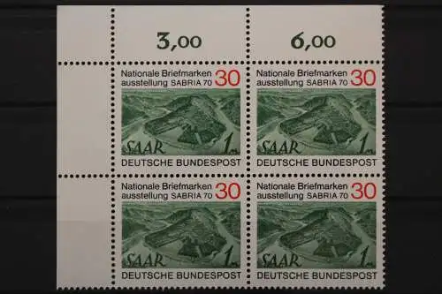 Deutschland, MiNr. 619, 4er Block, Ecke links oben, postfrisch - 645732