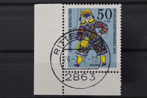 Deutschland (BRD), MiNr. 653, Ecke links unten, gestempelt - 646651