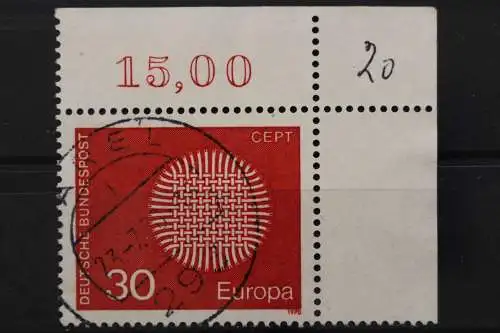 Deutschland (BRD), MiNr. 621, Ecke rechts oben, gestempelt - 646680