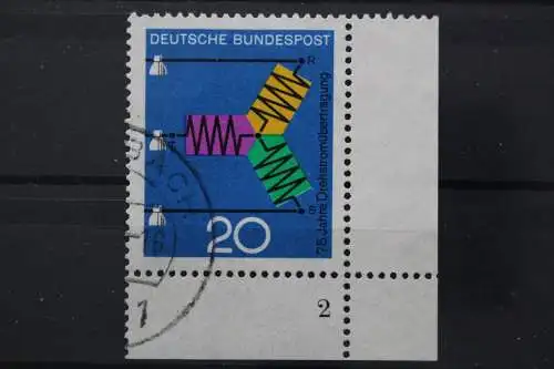 Deutschland (BRD), MiNr. 521, Ecke rechts unten, FN 2, gestempelt - 645873