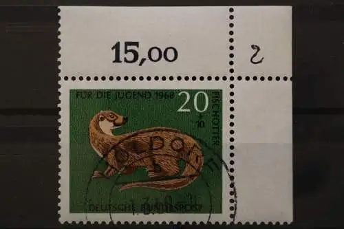 Deutschland (BRD), MiNr. 550, Ecke rechts oben, gestempelt - 645806