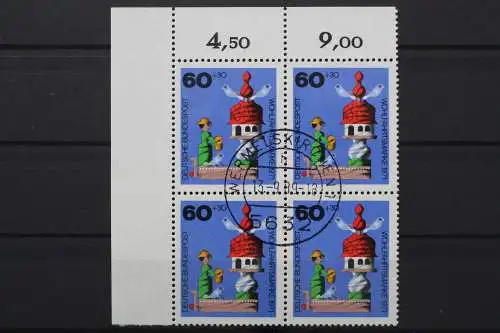 Deutschland (BRD), MiNr. 708, Viererblock, Ecke links oben, gestempelt - 647013