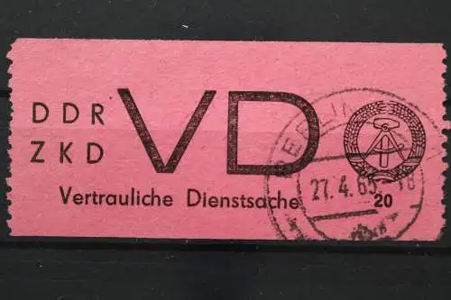 DDR, Dienstmarken D, MiNr. 2, gestempelt, BPP Signatur - 647221