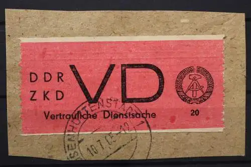 DDR, Dienstmarken D, MiNr. 1 A, Briefstück - 647218