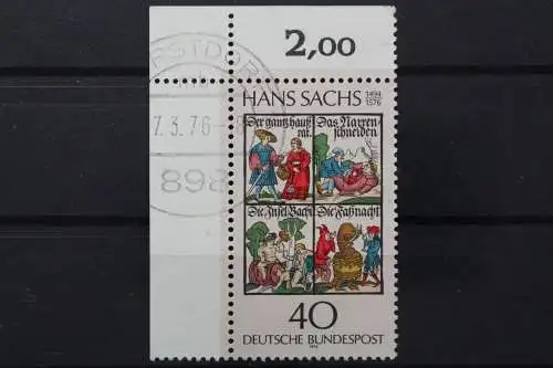 Deutschland (BRD), MiNr. 877, Ecke links oben, gestempelt - 649268