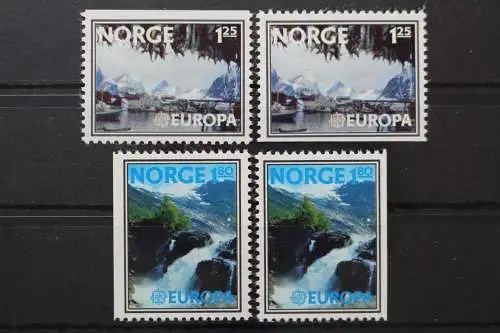 Norwegen, MiNr. 742 Do/Du + 743 De/Dr, postfrisch - 649513