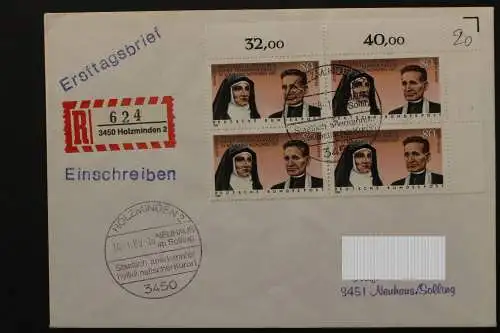 Deutschland (BRD), MiNr. 1352. Viererblock, Ecke rechts oben, EST - 648994