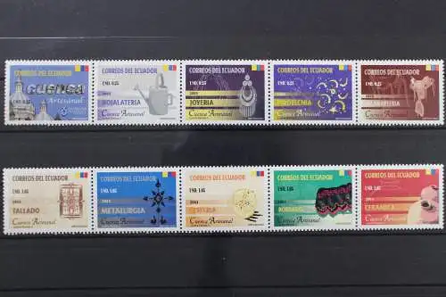 Ecuador, MiNr. 2708-2717, 2 Fünferstreifen, postfrisch - 649867