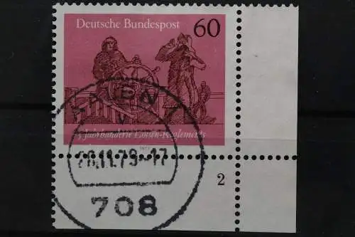 Deutschland (BRD), MiNr. 1022, Ecke rechts unten, FN 2, gestempelt - 650478