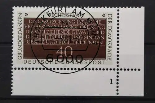 Deutschland (BRD), MiNr. 1105, Ecke rechts unten, FN 1, VS F/M, EST - 651451