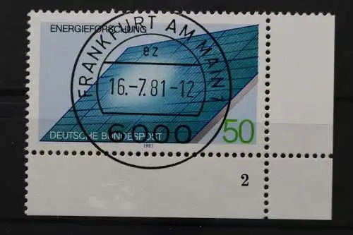 Deutschland (BRD), MiNr. 1101, Ecke rechts unten, FN 2, VS F/M, EST - 651458