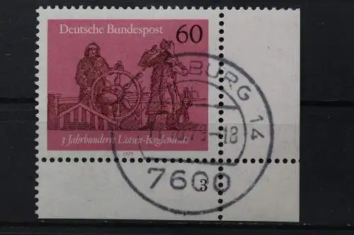 Deutschland (BRD), MiNr. 1022, Ecke rechts unten, FN 3, gestempelt - 650477