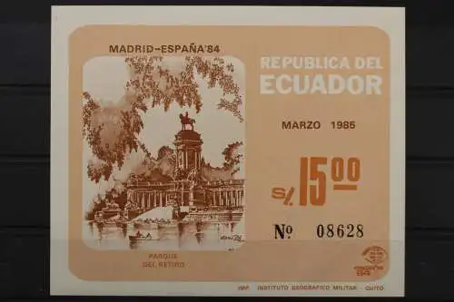 Ecuador, MiNr. Block 116, postfrisch - 649879