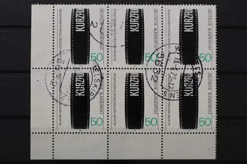 Deutschland, MiNr. 1003, 6er Block, Ecke links unten, gestempelt - 650432