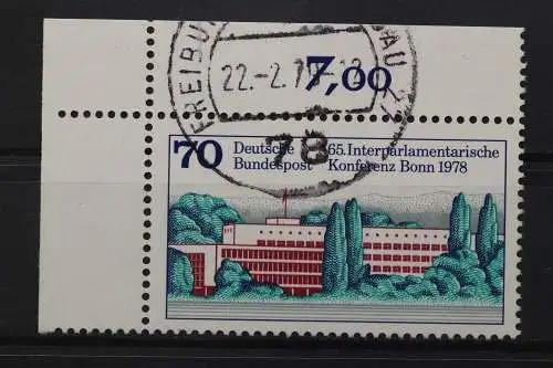 Deutschland (BRD), MiNr. 976, Ecke links oben, gestempelt - 650490