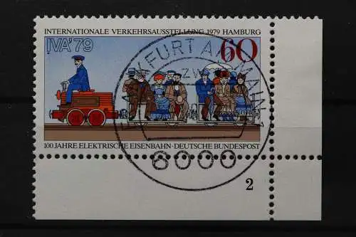 Deutschland (BRD), MiNr. 1014, Ecke rechts unten, FN 2, gestempelt - 650506