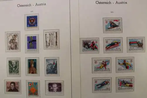 Österreich 1975-1989, postfrische Sammlung auf Leuchtturm Blättern - 704549