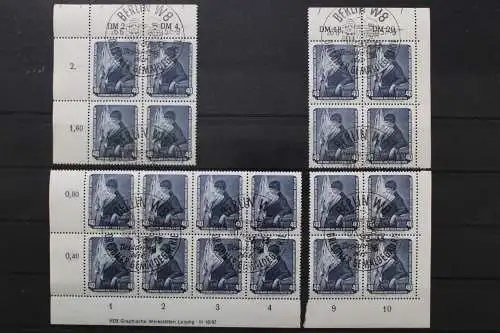 DDR, MiNr. 591, 4er bzw. 6er Block, alle 4 Ecken, ESST - 653205