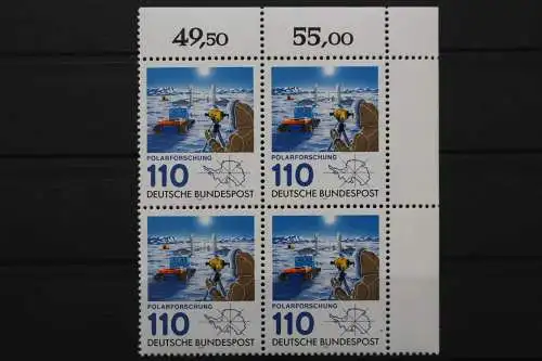 Deutschland, MiNr. 1100, Viererblock, Ecke re. oben, postfrisch - 653418