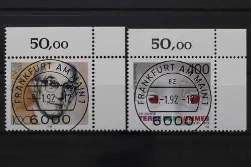 Deutschland (BRD), MiNr. 1584 + 1585, Ecken rechts oben, VS F/M, EST - 651224