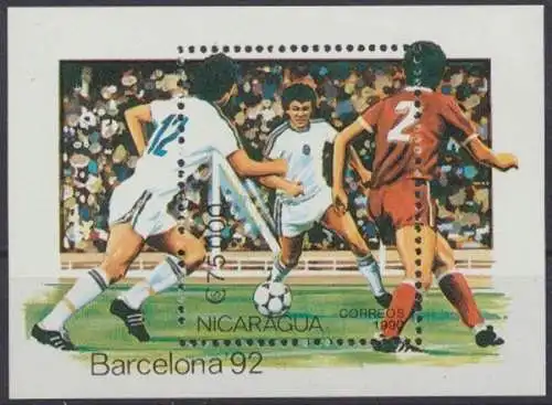 Nicaragua, Fußball, MiNr. Block 191, postfrisch - 694468