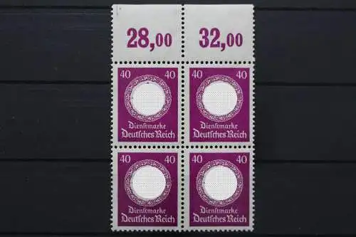 DR Dienst, MiNr. 142, 4er Block, OR 28,00/32,00, postfrisch - 652519