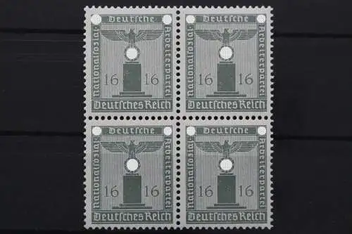 Deutsches Reich Dienst, MiNr. 151, Viererblock, postfrisch - 652510