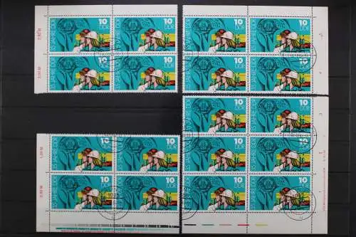 DDR, MiNr. 2898, 4er bzw. 6er Block, alle 4 Ecken, VD 2, EST - 653248