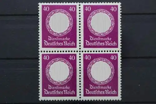 Deutsches Reich Dienst, MiNr. 142, Viererblock, postfrisch - 652507