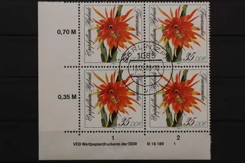 DDR, MiNr. 3277, Viererblock, Ecke links unten, DV 1, EST - 653273