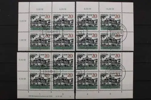 DDR, MiNr. 3239, Viererblock. alle 4 Ecken, DV 2, EST - 653286