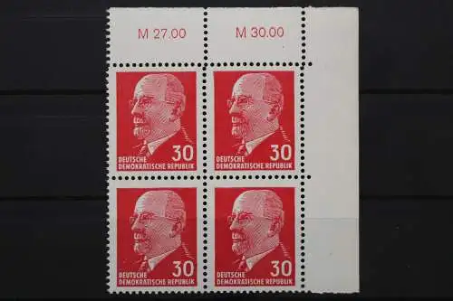 DDR, MiNr. 935, Viererblock, Ecke rechts oben, postfrisch - 653376