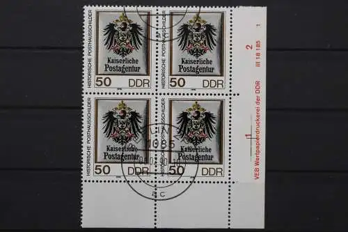 DDR, MiNr. 3304, Viererblock, Ecke rechts unten, DV 1, EST - 653294