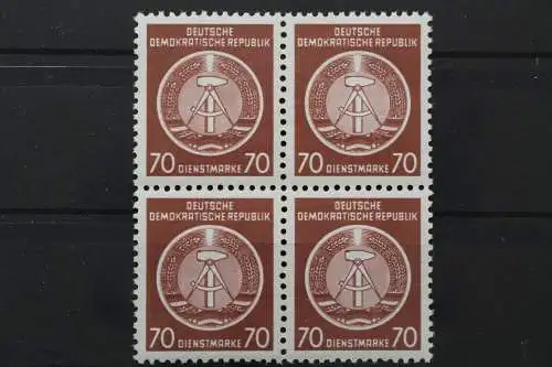 DDR Dienst A, MiNr. 16 x, Viererblock, postfrisch - 652640