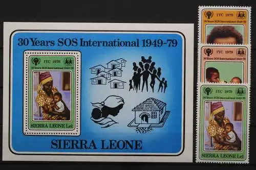 Sierra Leone, MiNr. 578-580, Block 1, postfrisch - 654634